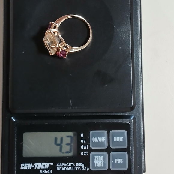 🌟14k Yellow Gold Beryl & Pink Tourmaline Ring🌟 - Picture 16 of 16